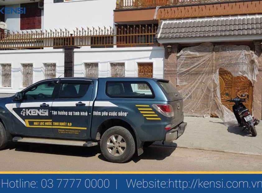 Kensi tiến hành hoạt động khảo sát, lắp đặt hệ thống lọc nước cho biệt thự